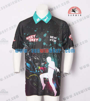 sublimation printed dart jerseys /dart shirt /dart wear