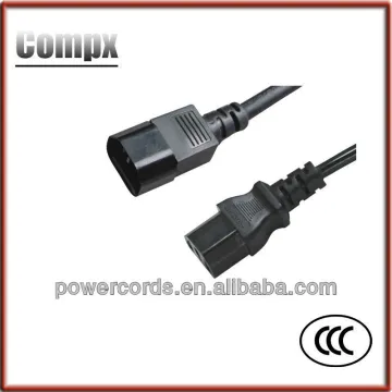 7/12/15A 110V CCC 3 pin power cord with male female plug