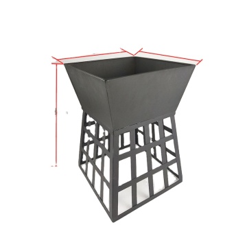 Anti-Rust Easy Cleaning Square Design Metal Fire Pit Burner Portable Outdoor Fire Pit