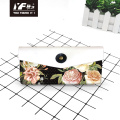 Custom love flower style PU leather pencil case & bag multifunctional bag