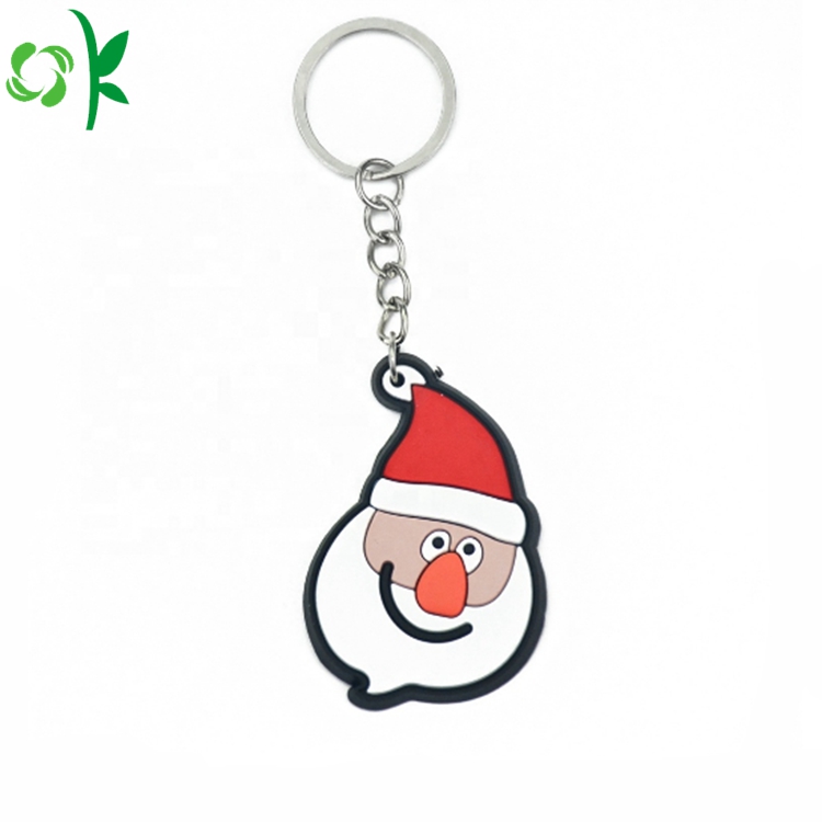 New Decoration Fashion Christmas PVC Keychain