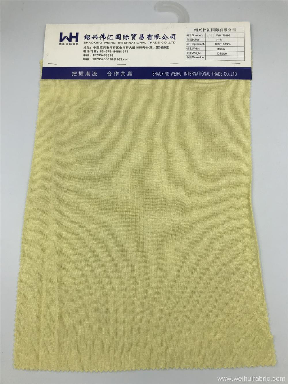 High Quality Knitted Fabric Yellow R/SP Fabrics