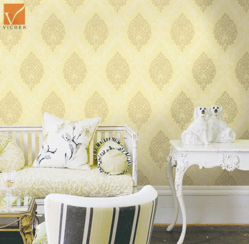 hot design economic non-woven wallpaper / pastoral style wallpaper