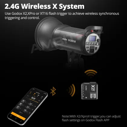 Godox SK400II-V 2.4G X System Professional Studio Flash for Photography and Videography