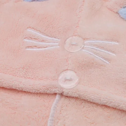 Cartoon Orange Microfiber Towels Drying Hair Cap
