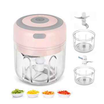 Portable 250 ml Electric Garlic Chopper - Food Grade with USB Charging