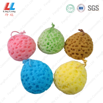seaweed scrubber bath sponge massager for baby tubs