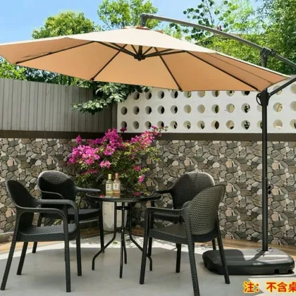Side round sun umbrella