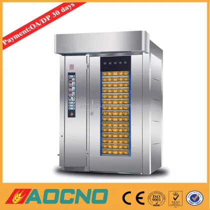 Commercial Used 32-Tray Bakery Bagel Rotary Gas Oven