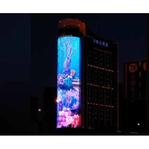 Transparent flexible led grid screen