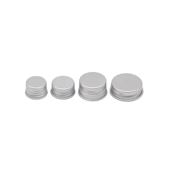 18mm 20mm Cylinder Silver Aluminum Caps For Bottles