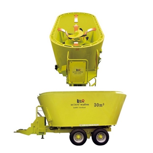 Single auger tmr feeding mixer machine