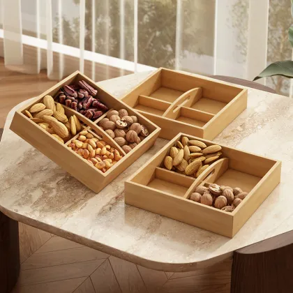 Bamboo Snack Storage Basket
