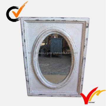 antique wooden framed mirror