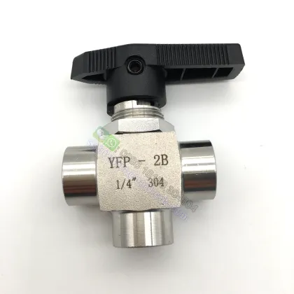 Stainless Steel Female 3-Way T-Type Instrument Ball Valve
