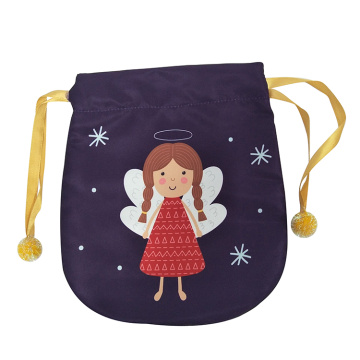 Sac cadeau de Noël portable avec motif ange dansant