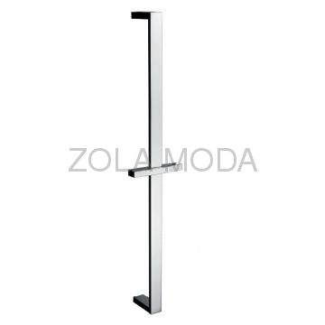 GL00432CP Square Brass Shower Rail