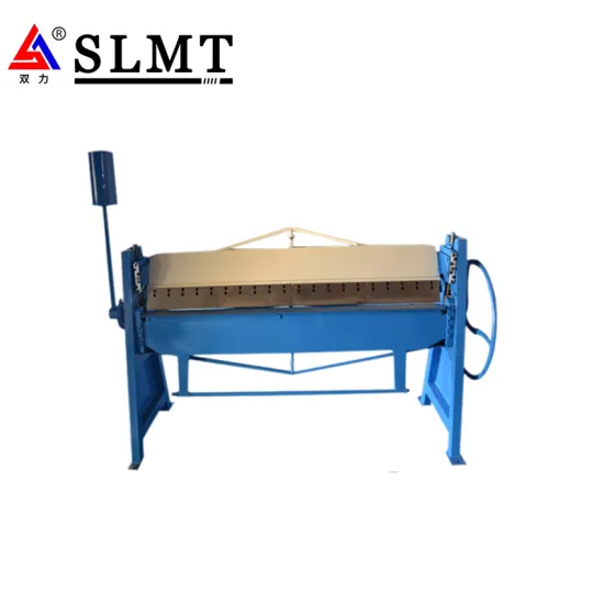 Hand folding machine used to metal plate
