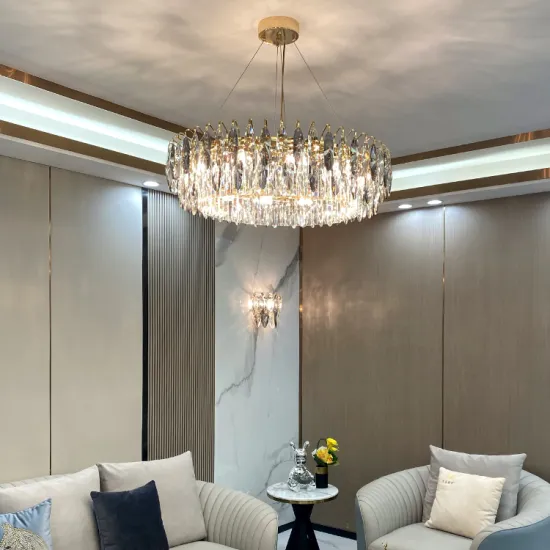 Modern Gold K9 Crystal Chandeliers: Luxury Art Decor for Living Room
