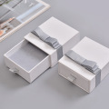 Texture Paper White Slide Drawer Jewelry Box Necklace