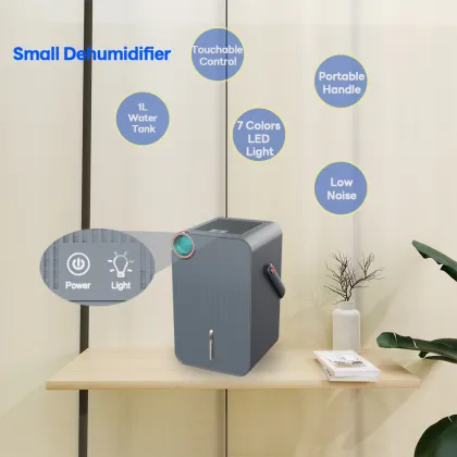 2024 New Semiconductor Air Dry Portable Dehumidifier 1L with HEPA Filter