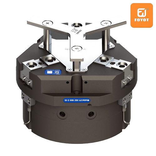 Сверхмощный пневматический параллельный трехкогтевой захват