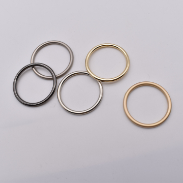 15mm to 60mm Polishing Plated Metal Stainless Steel O-Rings for Handbags