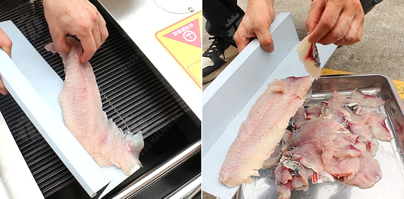 Commercial fish filleting machine