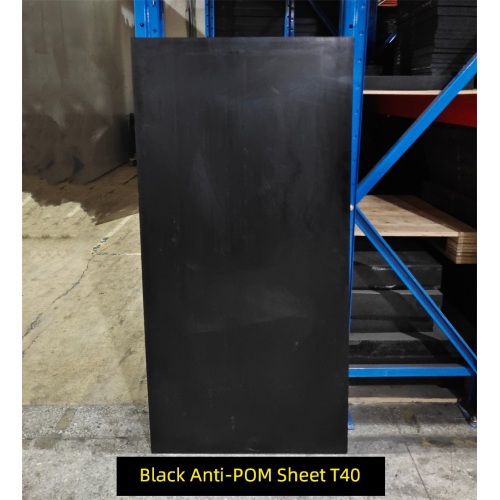 Folha de engenharia de plástico preto POM
