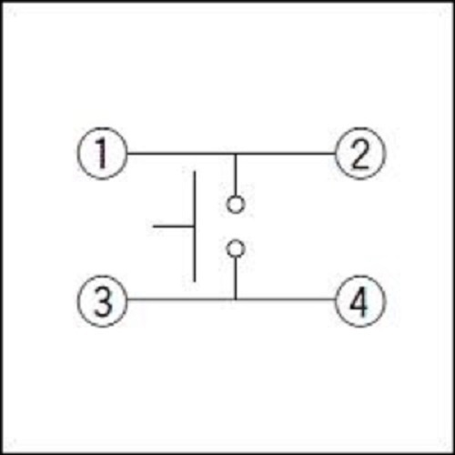 Quadratischer, dünner Schalter für die Oberflächenmontage