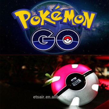 2016 Newest Potable Large Capacity Pokemon Go PokeBall Power Bank Pokemon Power Bank Magic Ball Power Bank