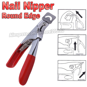 Nail Nipper Clipper Round Edge Cutter French U shape Shear Tip Scissors Manicure for Toe finger Nail Art Care DIY TOOL