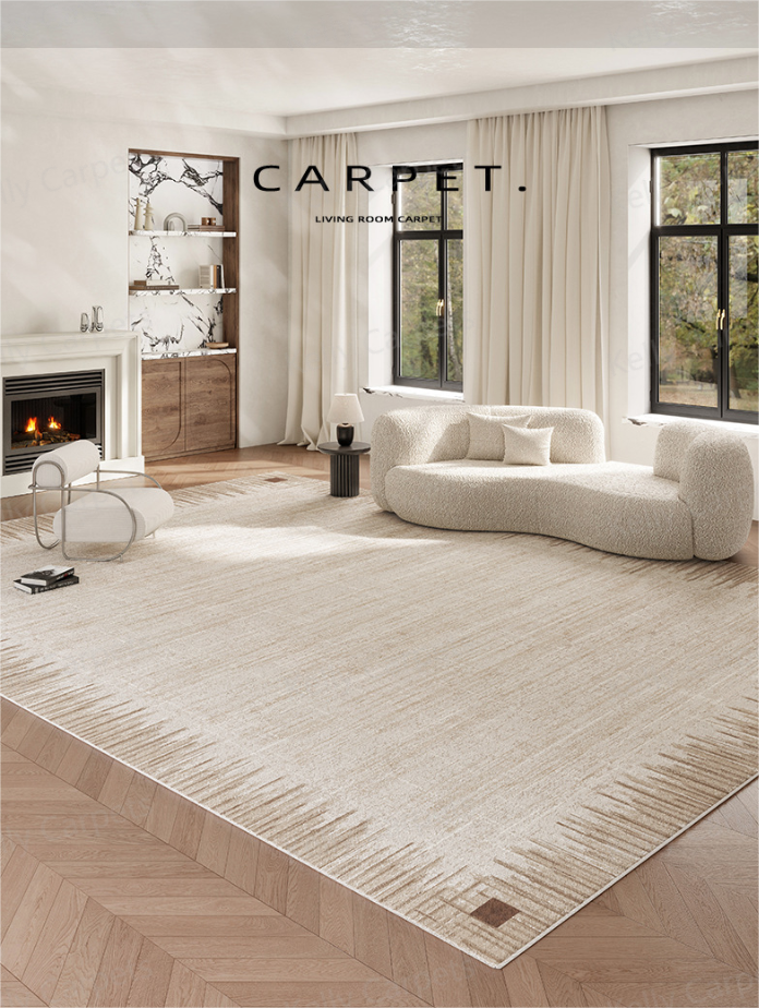 Искусственный кашемировый ковер для гостиной - грязный