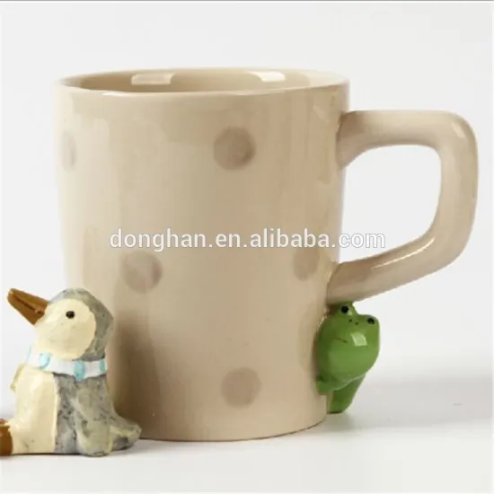 frog embossed office mug