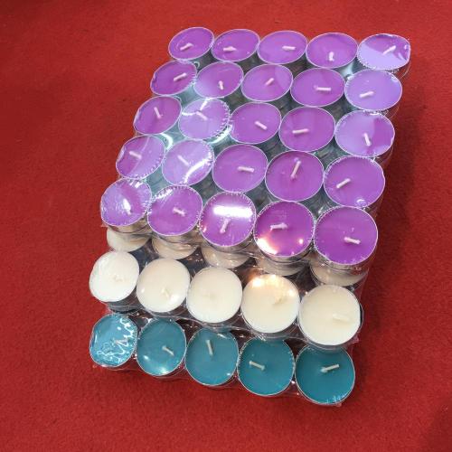 Pressed good quality tealight wax candle