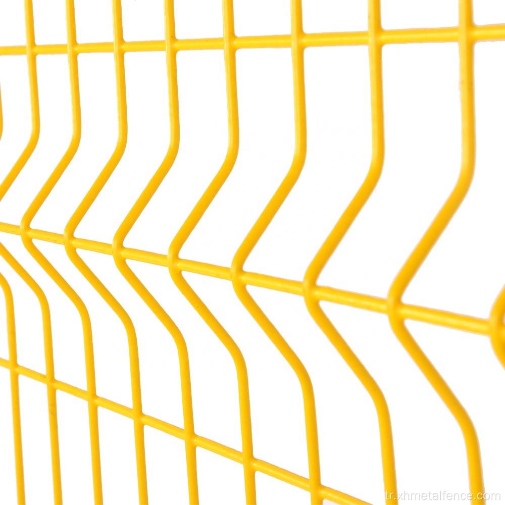 3D galvanizli PVC kaplı kaynaklı tel örgü çit
