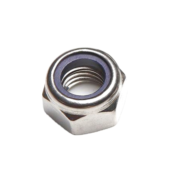 Customizable High-Quality Nylon Locking Hexagonal Nuts in Galvanized Aluminum - Sizes M4 to M20