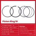 Toyota Diesel Engine Parts 1G Piston Rings 13011-70010