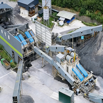 10000 TPD Construction Waste Aggregate Production Line Two Stage Crushing Water Washing Zero Dust Emission Plant