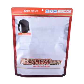 Customized Print Back Seal T Shirt Zip Lock Bag