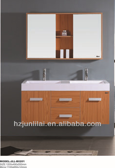 Wood bathroom cabinet double bathroom vanity