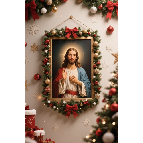 Christmas outdoor jesus statue