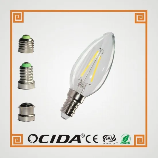 3w glass shape E14 LED candle light