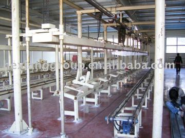 vertical one-time casting and forming line for pedestal