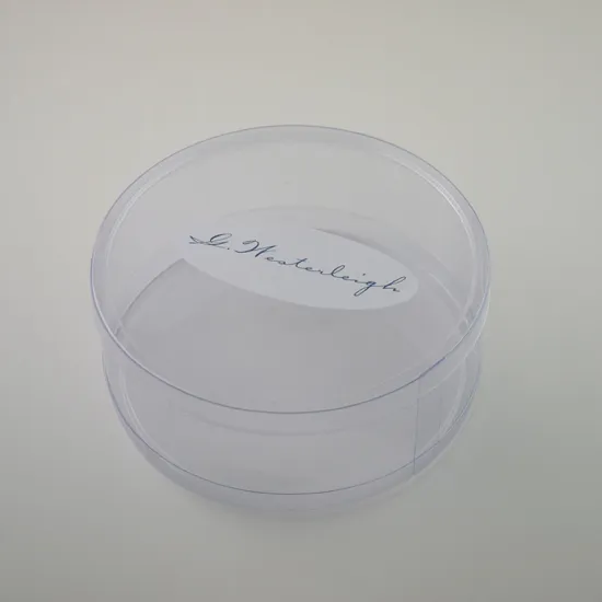 Customized plastic cylinder packaging with stickers for children shoes