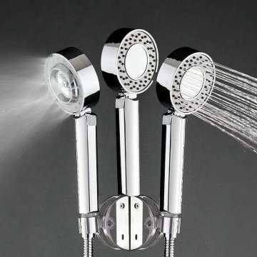 New designed Bathroom accessories double-faced ABS chromed shower head