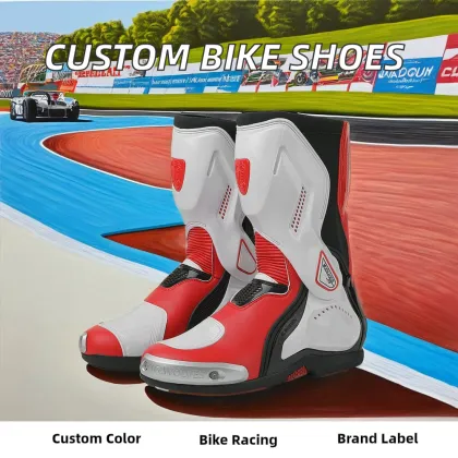 Genuine Cowhide Leather Motorbike Shoes & Custom Sportswear