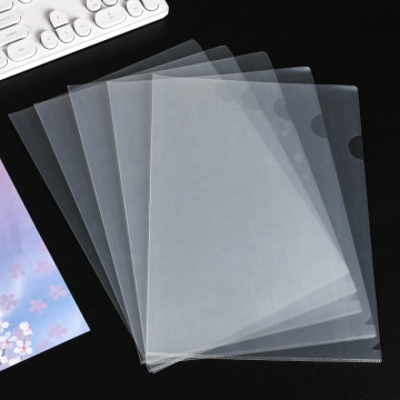 Custom PP A4 L Shape Document Folder with Logo for Promotion