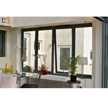 China Factory Offers European-Style Double Glazed Low-e Glass UPVC Awning Windows for Bathroom Applications