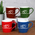 Colorida taza de café del amor